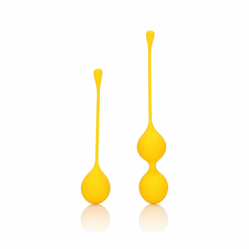 Loveline - Silicone Kegel Ball Set - 2 Piece (Yellow)