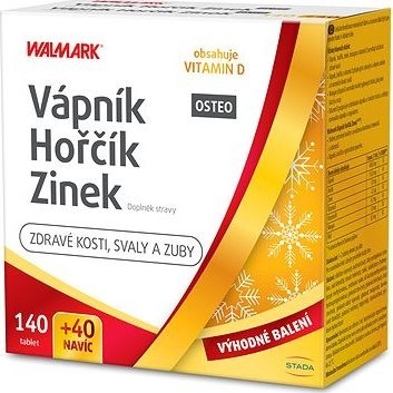 Walmark Vápnik Horčík Zinok OSTEO 140 + 40 tbl.