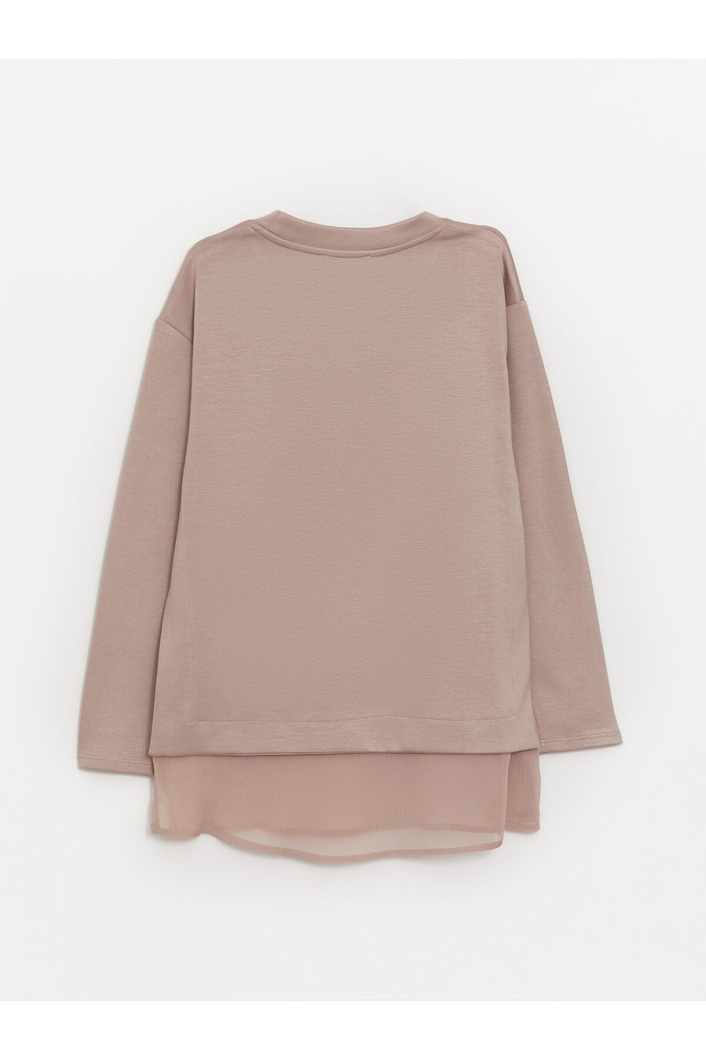 LC Waikiki Crew Neck Plain Long Sleeve Women's Tunic