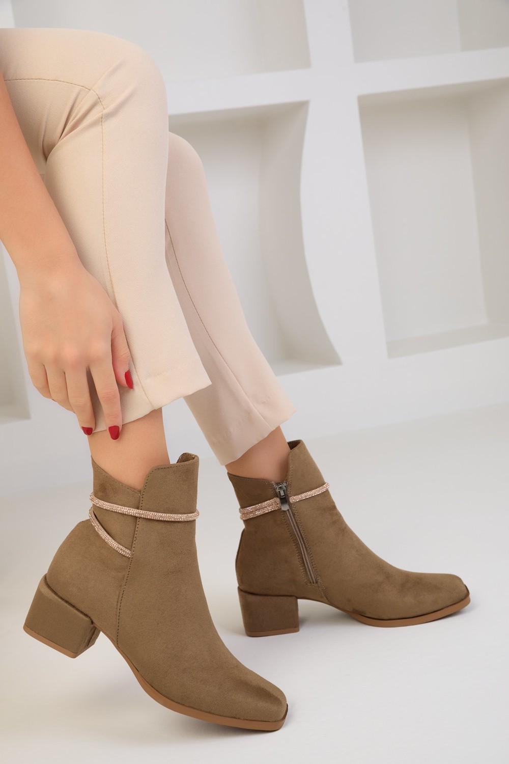 Soho Women's Mink Suede Boots & Bootie 18350