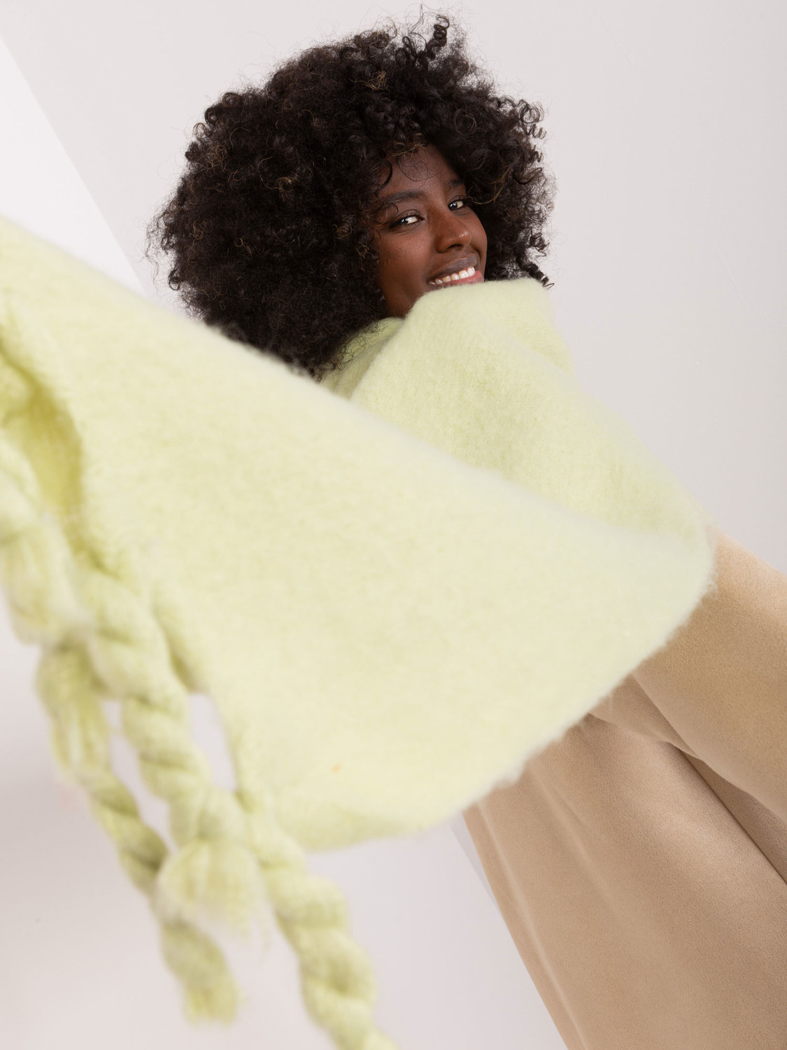 Light Green Wide Women's Scarf