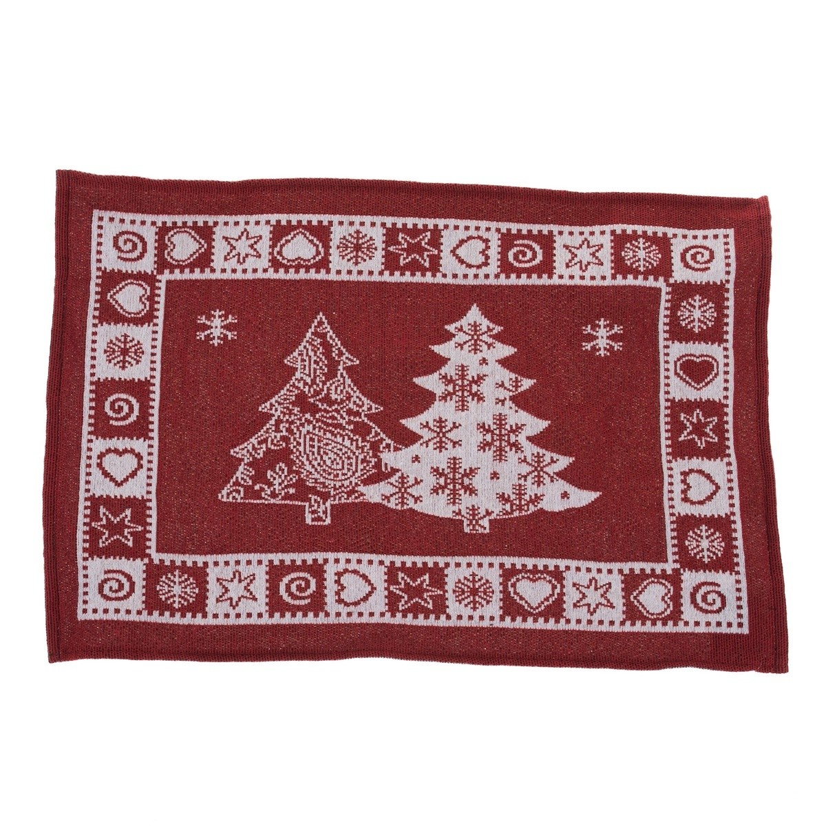 Vianočné prestieranie červená Holly Christmas, 48 x 33 cm