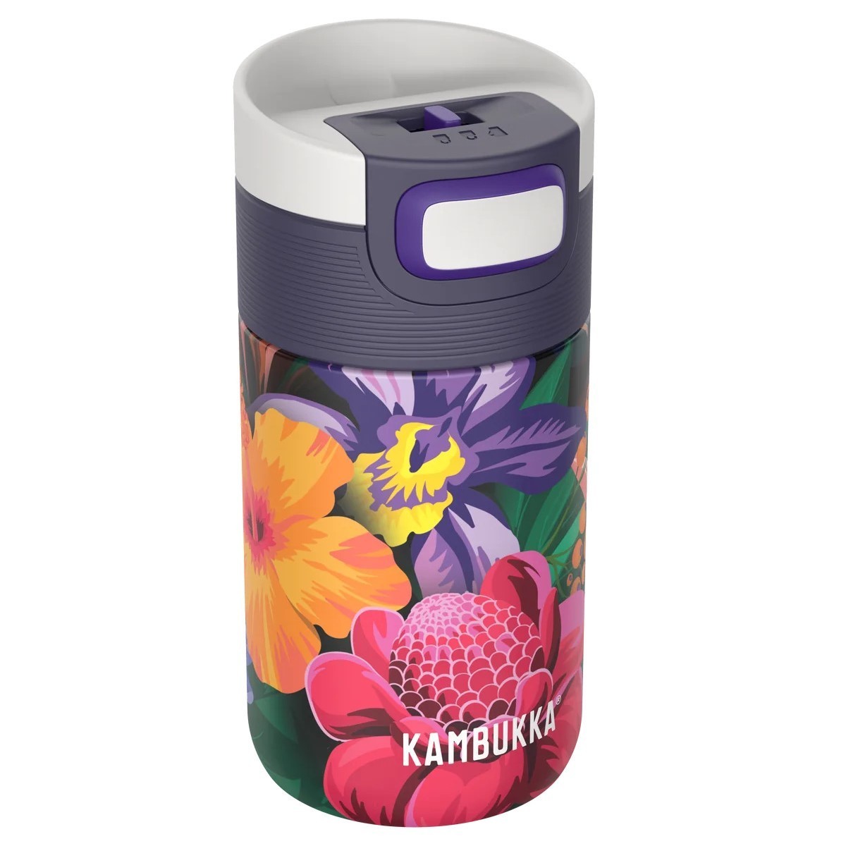Termohrnček ETNA 300 ml, flower power, nerezová oceľ, Kambukka
