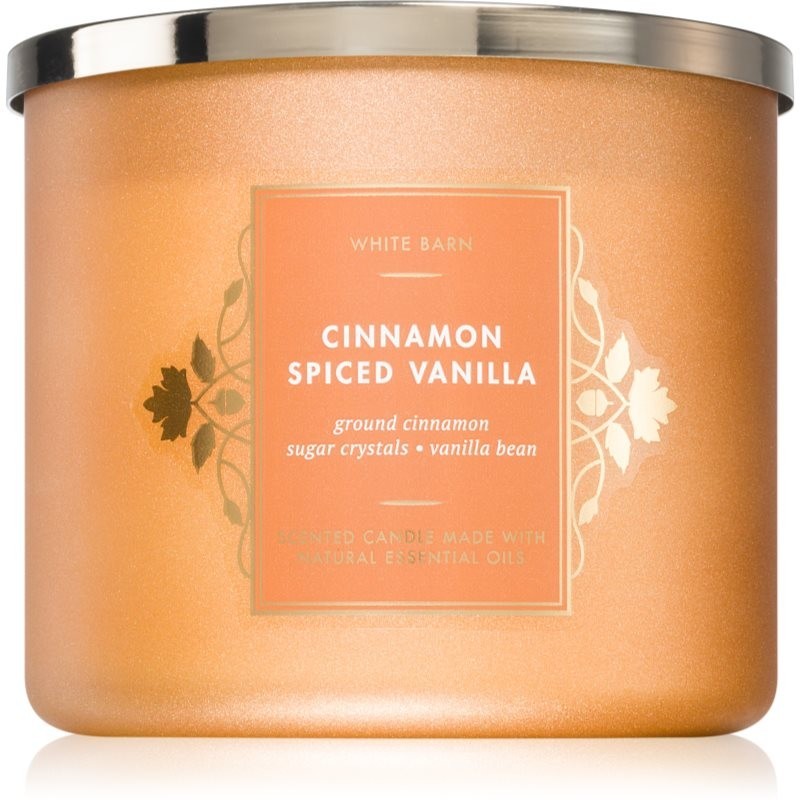 Bath & Body Works Cinnamon Spiced Vanilla vonná sviečka 411 g