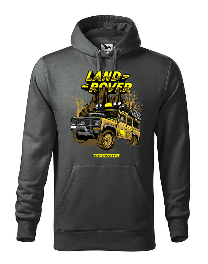 Pánská mikina s potlačou Land Rover Camel - tričko pre milovníkov aut