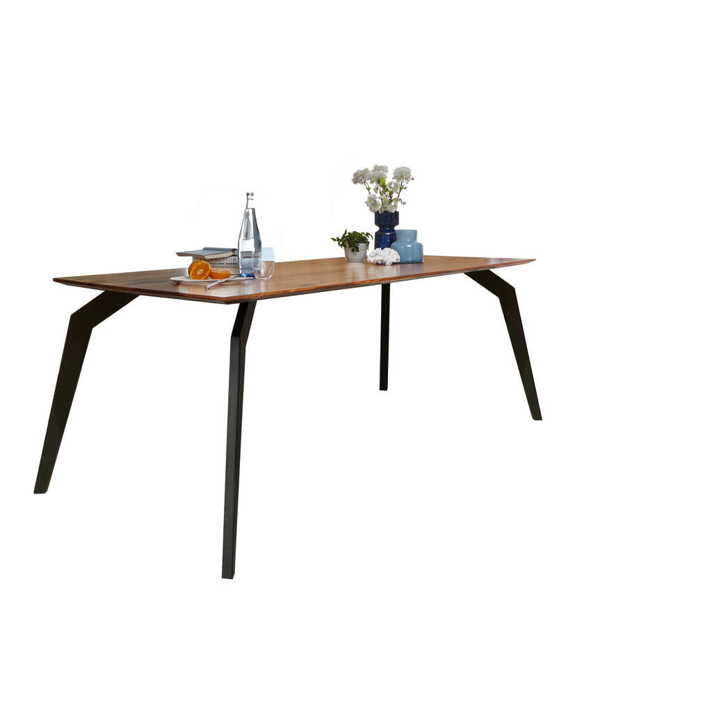 Livetastic JEDÁLENSKÝ STÔL, akácia, hnedá, čierna, 140/90/75 cm