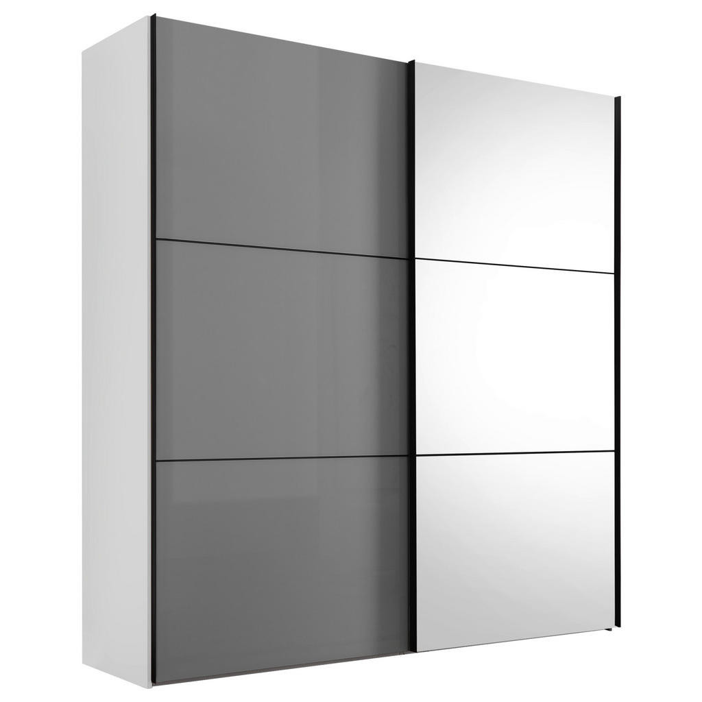 Moderano SKRIŇA S POS. DVER. – HOR.VED, biela, svetlosivá, 167/222/68 cm