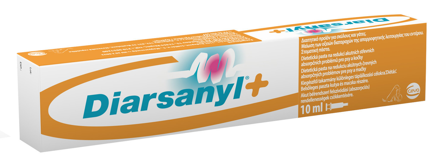 Diarsanyl pasta na akútnu hnačku pre psy a mačky 10 ml