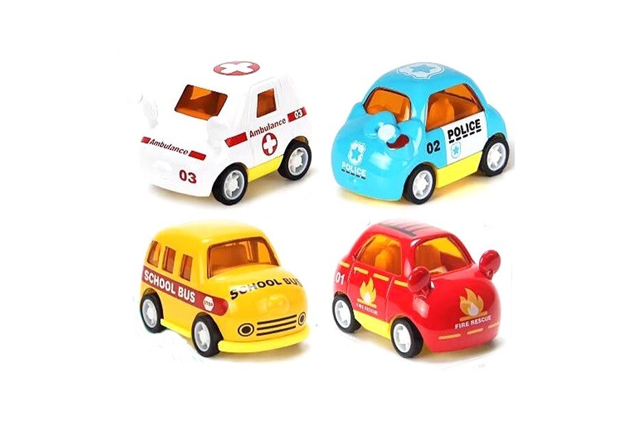 Auto kovové 6 cm  - hasičské auto
