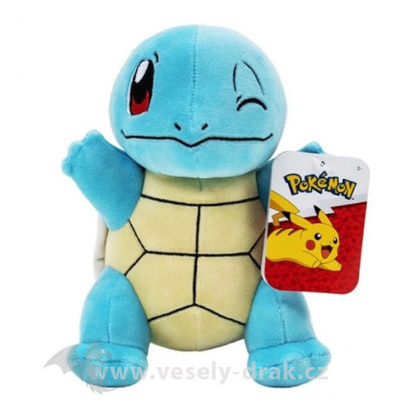 Jazwares Pokémon plyšák Squirtle žmurkajúci 20 cm