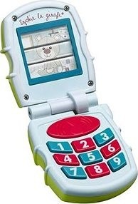 Vulli Hrajúci telefón žirafa Sophia modrý