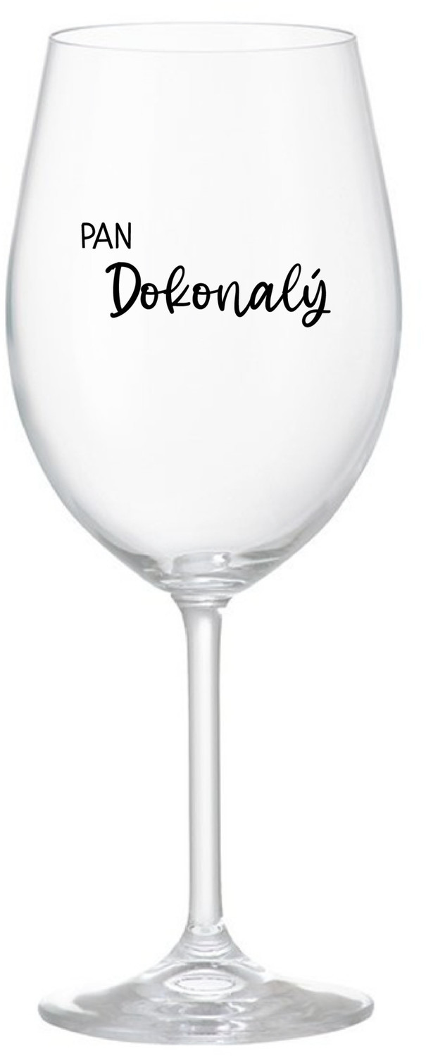 PAN DOKONALÝ - čirá sklenice na víno 350 ml