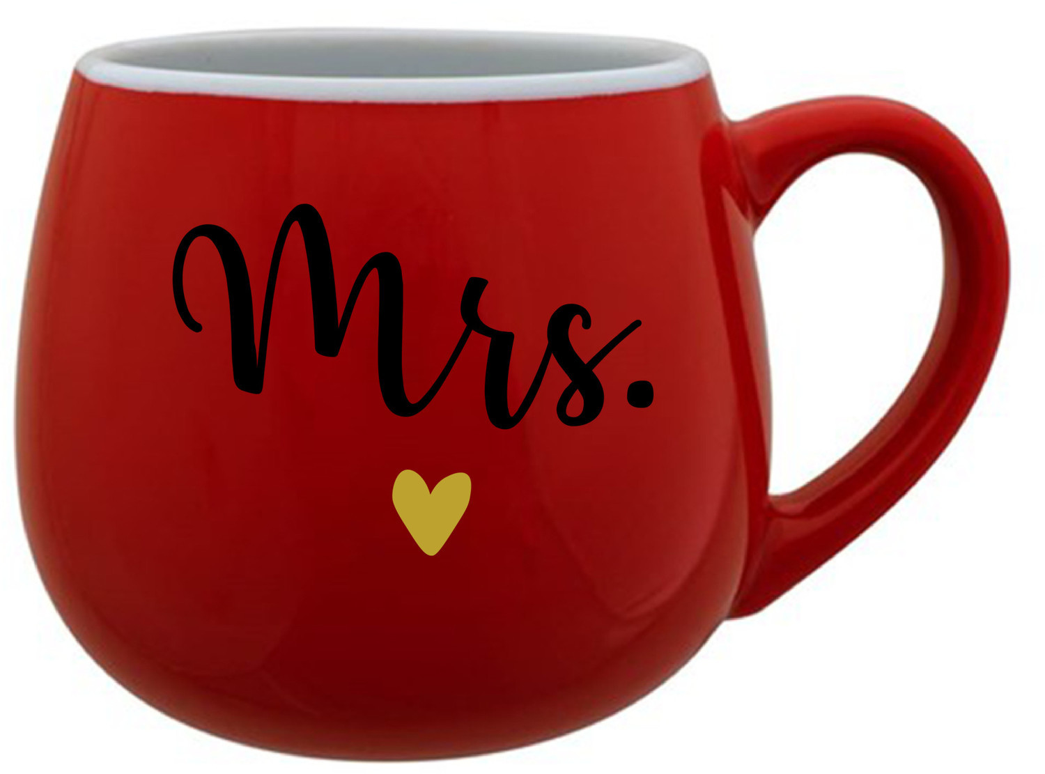 MRS. - červený keramický hrníček 300 ml