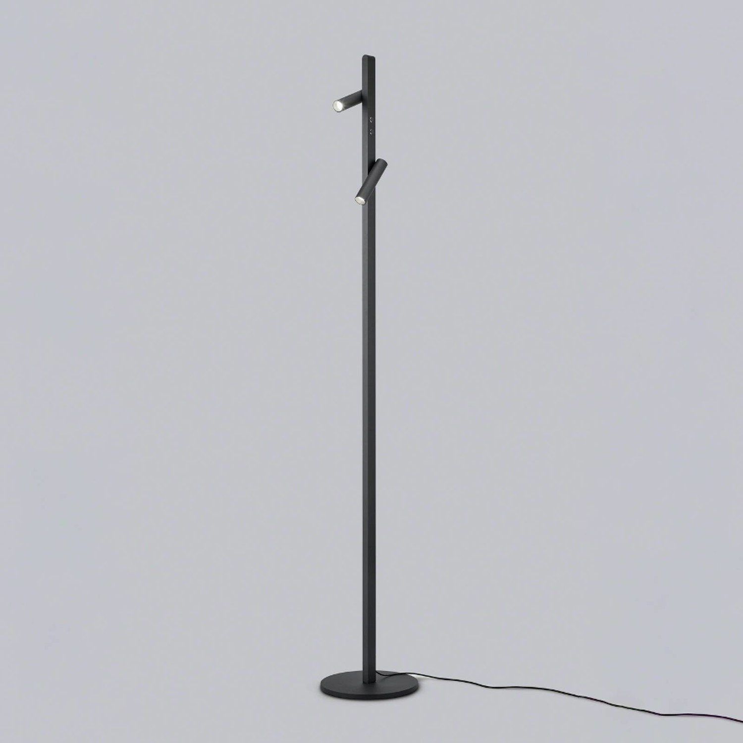 Helestra Coni LED lampa 2 svetlá 160 cm čierna