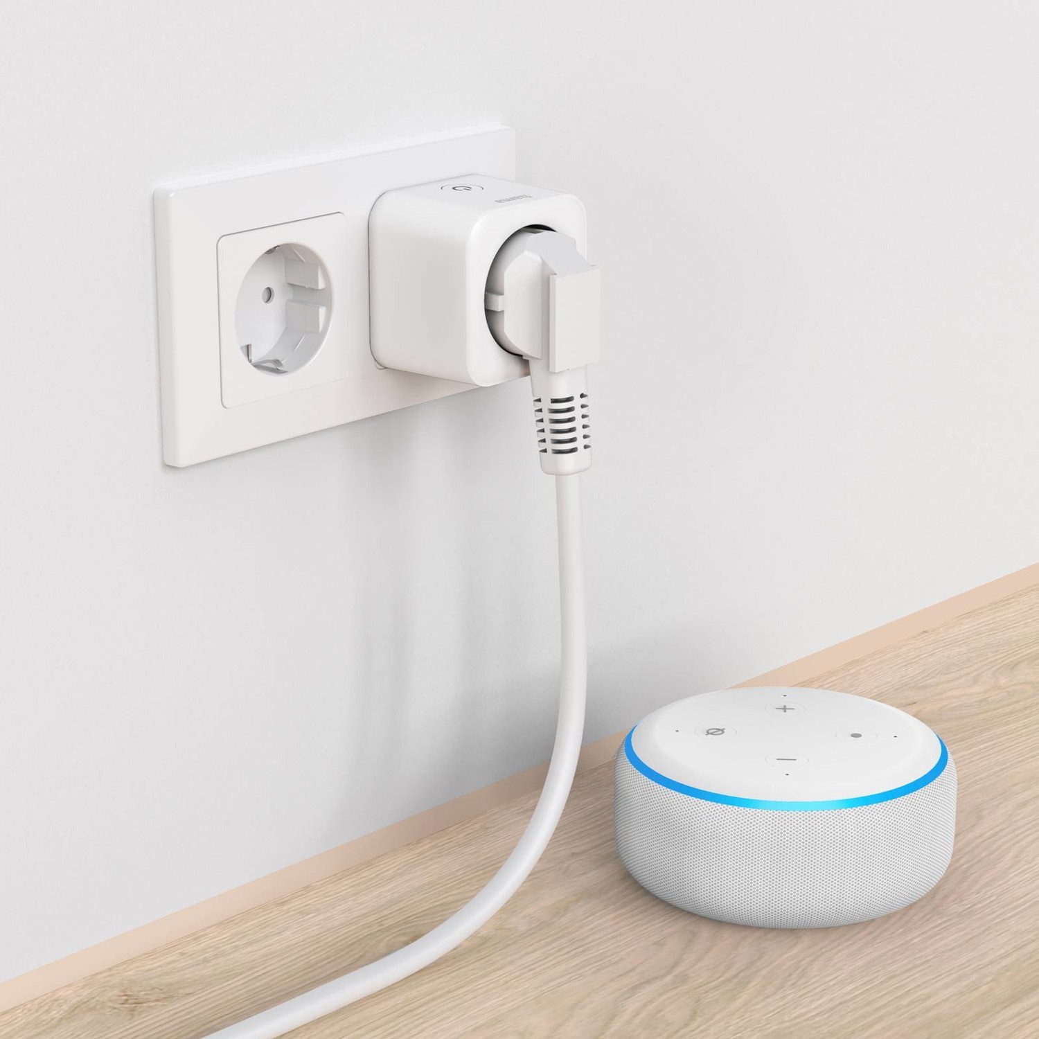 Inteligentná zásuvka WLAN, kompatibilná s Matter, biela, 3 680 W
