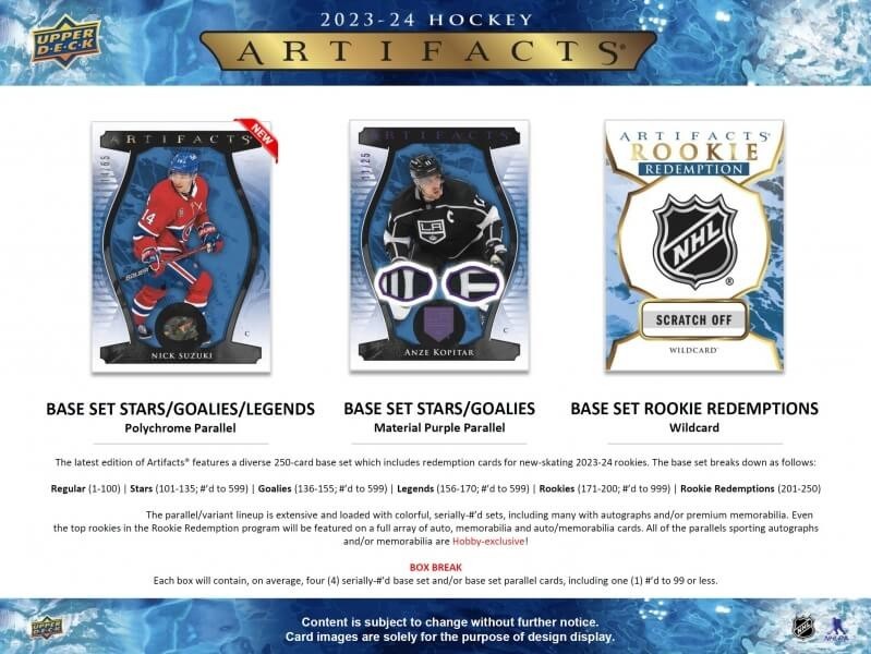 Upper Deck 2023-24 Upper Deck Artifacts Hockey Hobby Balíček