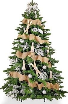 LAALU Ozdobený stromček SEVERSKÁ ZIMA 270 cm so 136 ks ozdôb a dekorácií