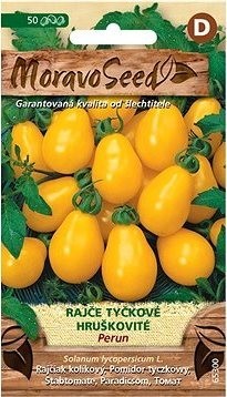 Rajčiak kolíkový hruškovitý PERUN, žltý