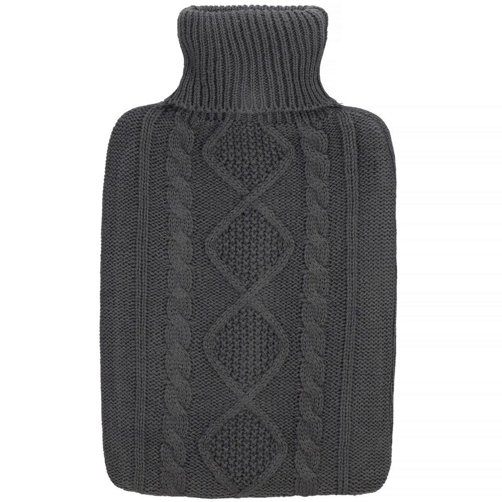 Springos Termofor + obal - 2L - tmavosivý