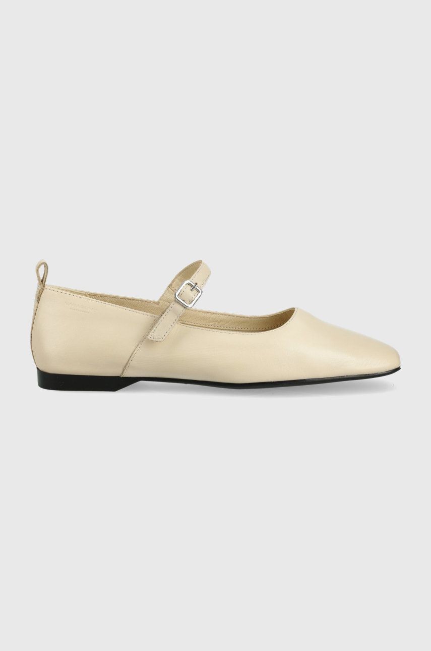 Kožené balerínky Vagabond Shoemakers Delia béžová farba,