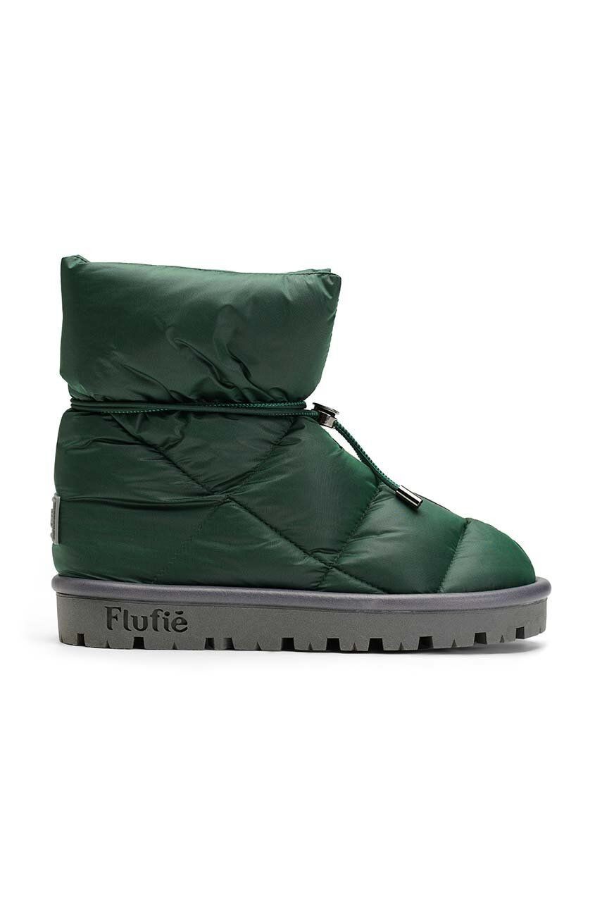 Snehule Flufie Metallic zelená farba