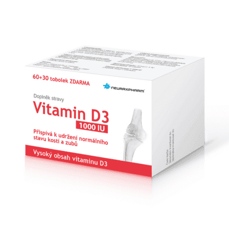 Neuraxpharm Vitamín D3 1000 IU cps 60+30 zadarmo (90 ks)