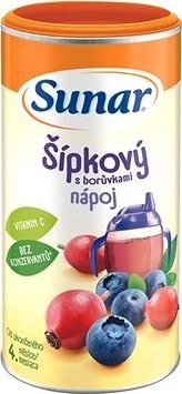 Sunar rozpustný nápoj šípkový s čučoriedkami 200 g