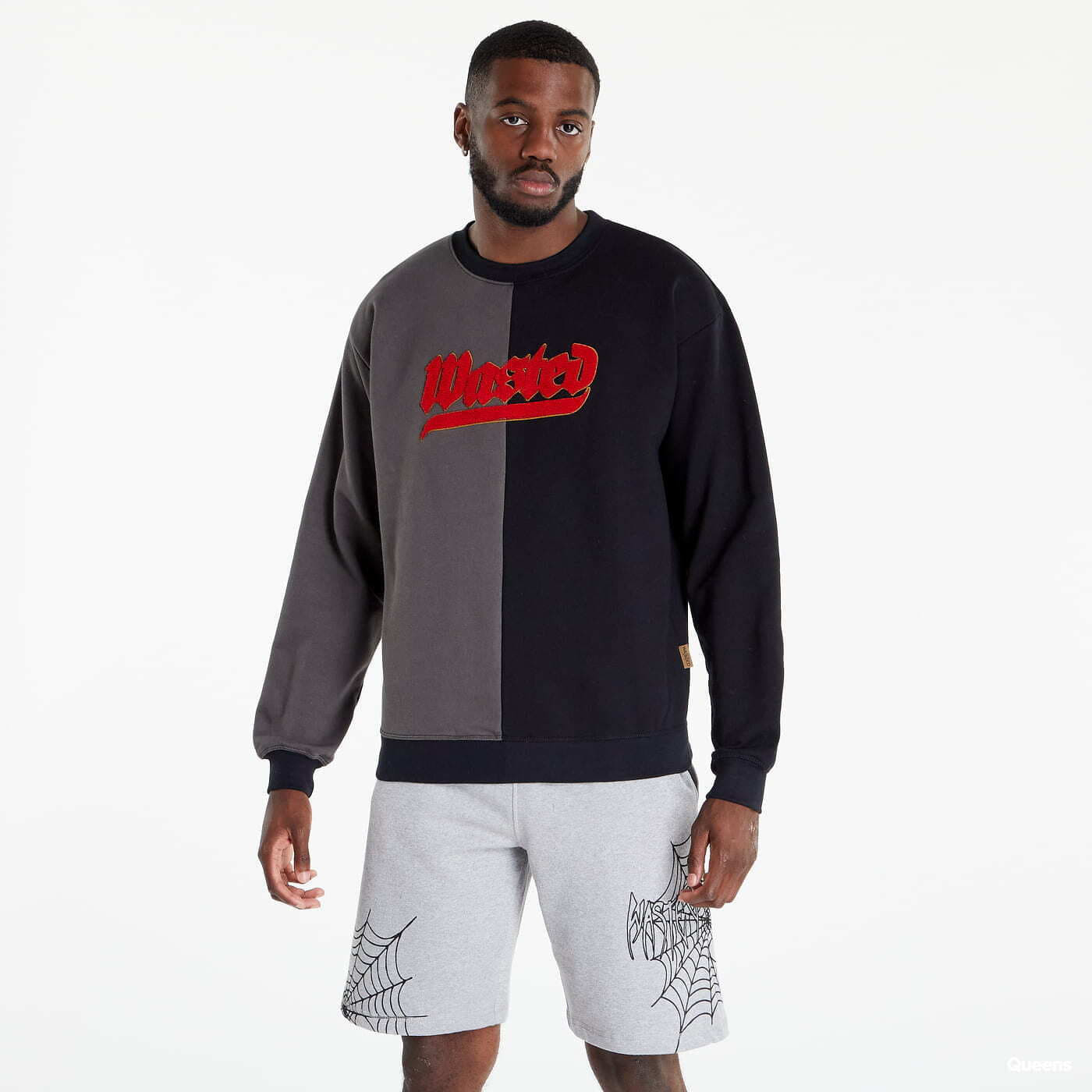 Wasted Paris Crew Neck Fury Bicolor Dark Grey/ Black