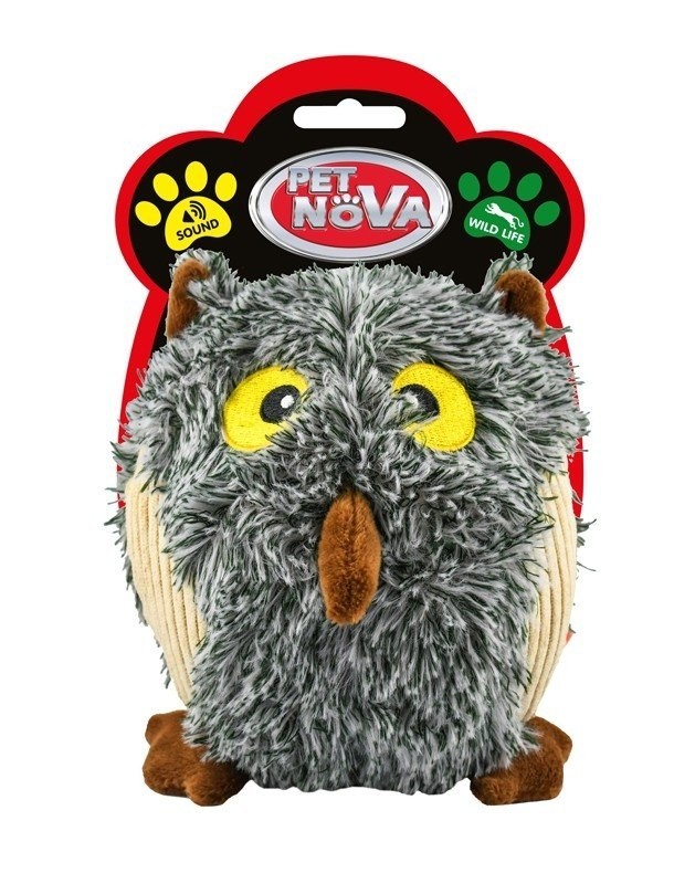 Petnova - Hracky HRACKA - PLU OWL GRAY 15 cm