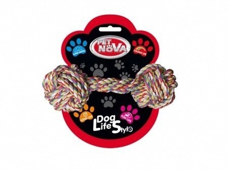 Petnova - Hracky HRACKA - ROPE-DUMBBEL-17CM
