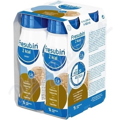 Fresubin 2.0 kcal /ml drink príchuť kapučíno 4 x 200 ml