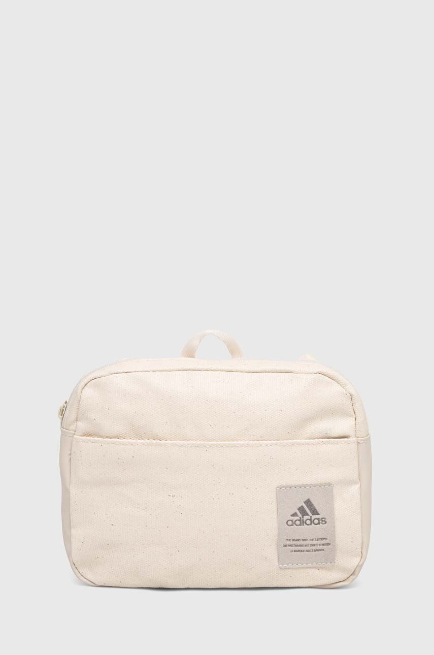 Malá taška adidas béžová farba