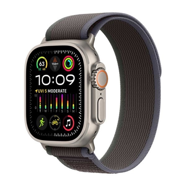 Apple Watch Ultra 2 GPS + Cellular, 49mm Titanium Case with BlueBlack Trail Loop - SM MRF53CSA