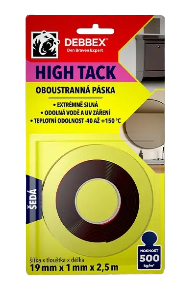 DEBBEX HIGH TACK - Obojstranná páska 19mm x 1mm x 2,5m