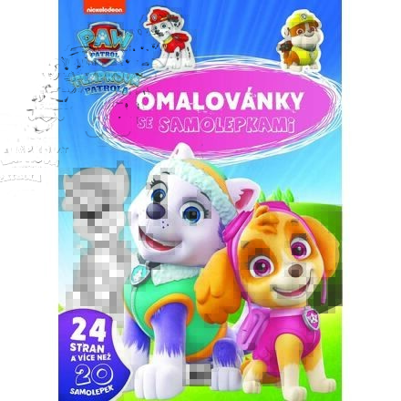 Jiri Models Paw Patrol Omaľovánky A4 so samolepkami