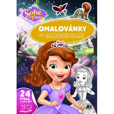 Jiri Models Omaľovánky A4 so samolepkami Sofia Prvá