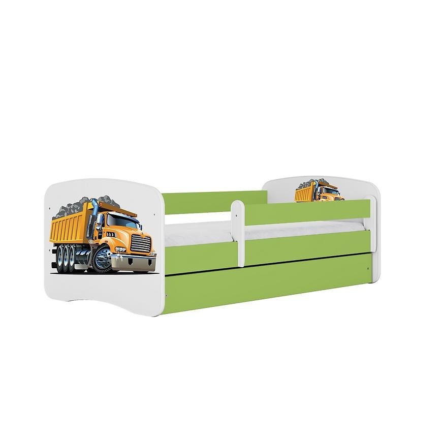 36I5+ŁÓŻKO DZIECI. BABYDREAMS+SZ+M ZIELONE 80X180 CIĘŻARÓWKA