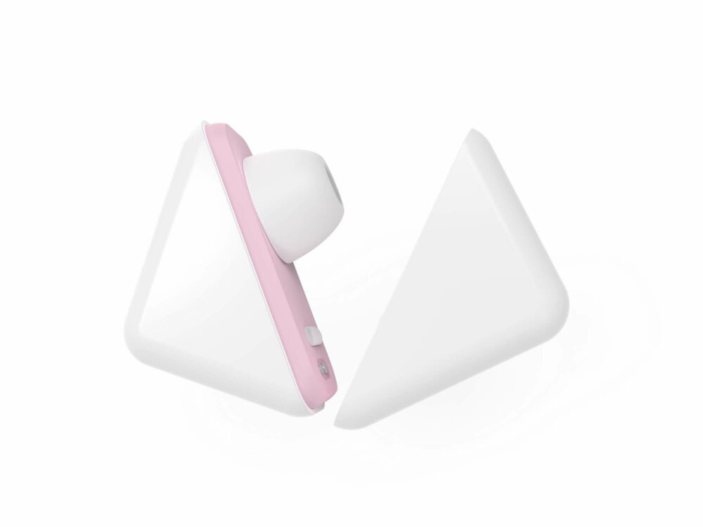 Vibeconnect - Heated Airwave Clitoral Stimulator (White-Peach)