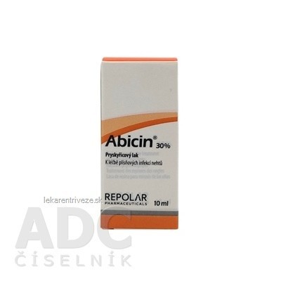 Abicin 30% živicový lak na nechty 1x10 ml