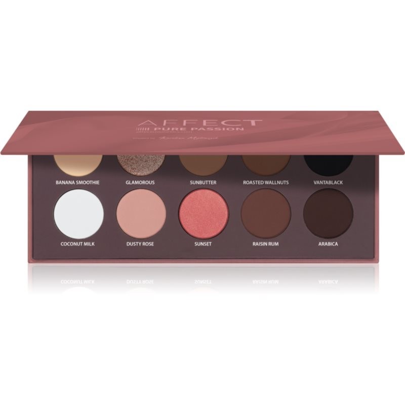 Affect Pressed Eyeshadow Palette paletka očných tieňov odtieň Pure Passion 10x2 g