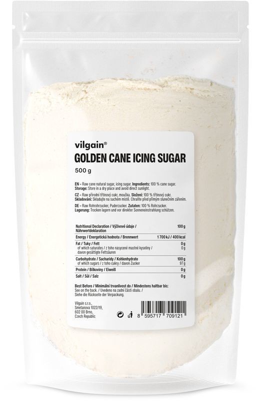 Vilgain Trstinový cukor zlatý múčka 500 g