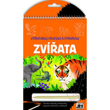 Jiri Models Vyškrabuj, objavuj a vyfarbuj - Zvieratá CZ