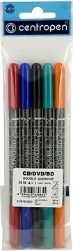 CENTROPEN double marker CD, DVD, BD 3616 5 ks