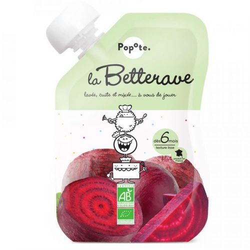 POPOTE Zeleninová kapsička červená repa od 6.mesiaca BIO 120 g