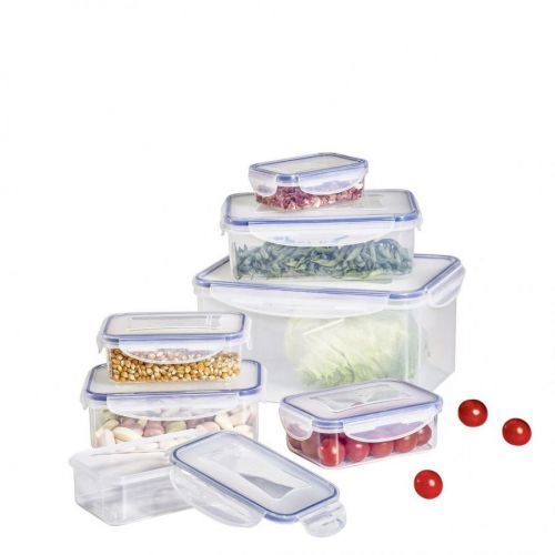 Homeware SADA DÓZ 7 ks - modrá, priehľadné