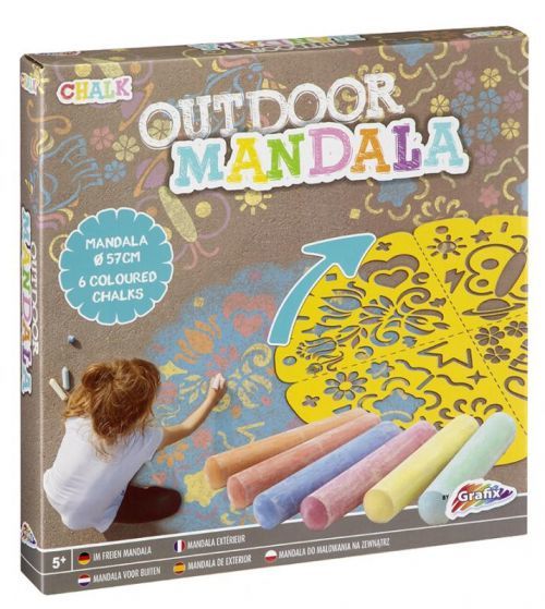 MAC TOYS Mandala šablóna + 6 kried