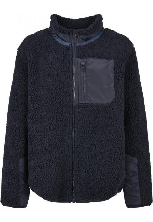 Urban Classics Boys Sherpa Jacket midnightnavy - 110/116