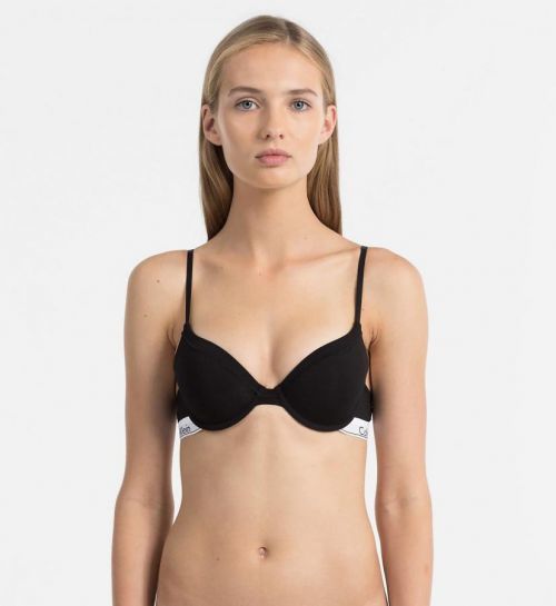 Podprsenka s kosticami F3784E-001 čierna - Calvin Klein černá 75B