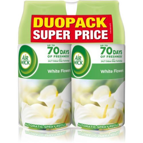 Air Wick Freshmatic White Flowers osviežovač vzduchu náhradná náplň s vôňou DUO 2x250 ml