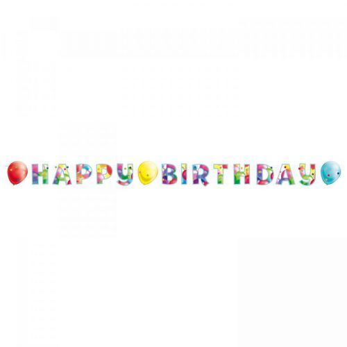 Amscan Banner Happy Birthday - Farebné balóny